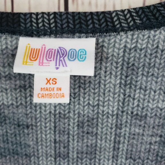 LulaRoe Joy Vest Womens Size XS Plaid Sleeveless Open Front Long Black NWT - Picture 6 of 6